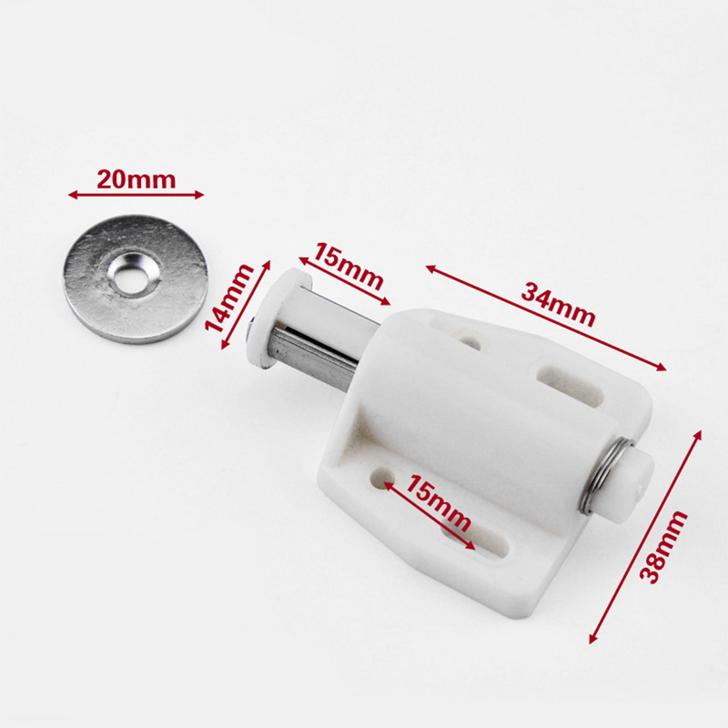 Cabinet Stopper Strong Magnetic Push to Open Touch Catch StopQuiet Damper Self-Aligning Cabinet Kitchen door cupboard Magnet