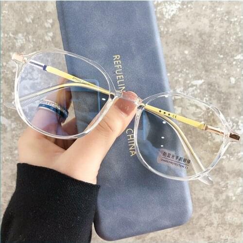 2021 Trends Office AAnti Blue Light Oversized Glasses Computer Women Blue Blocking Gaming Big Size Moon Eyeglasses Frame