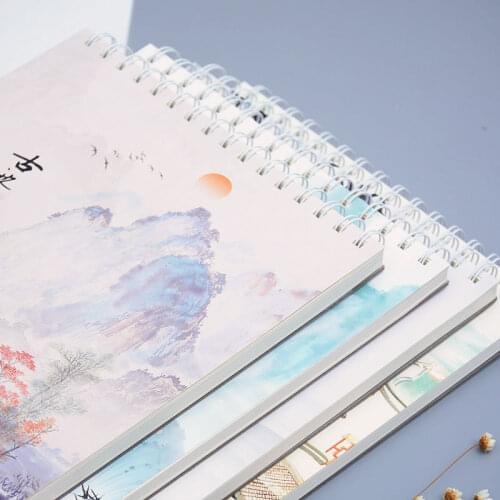 A4 Retro Sketch Book Thicken 16k Large Upturn Sketch Book Student Art Painting Book Color Lead Watercolor Book