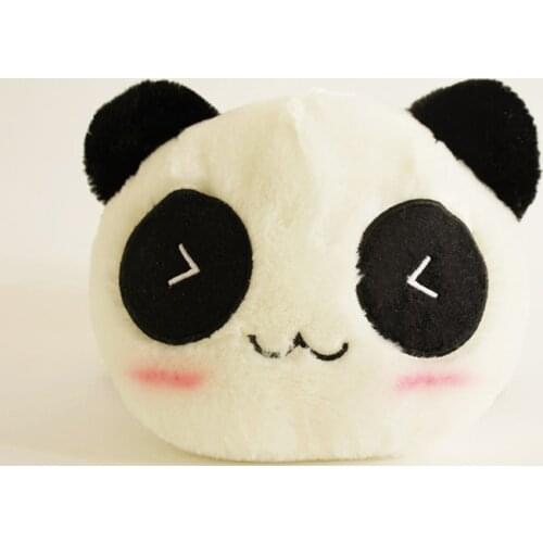 Free shipping red scarf prone panda plush toy about 25cm soft toy, one lot/ 10 pieces ,Christmas gift h173