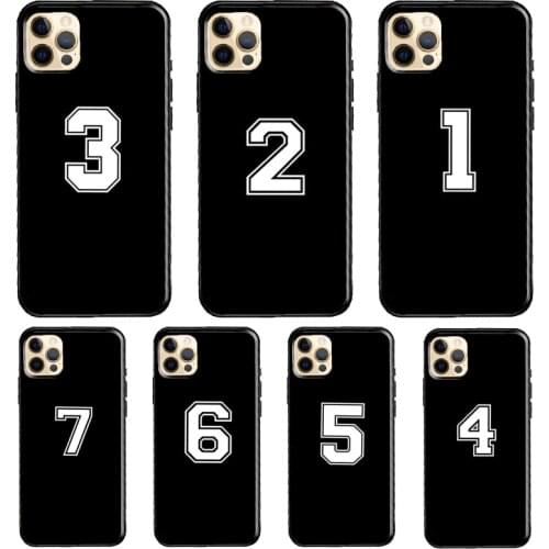 Custom Football Lucky number Phone Case For iPhone 11 Pro Max XS XR X 12 Mini SE 2020 6S 7 8 Plus 12 Pro Max Cover