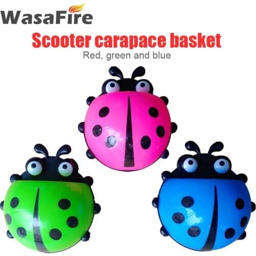 Childrens Scooter Basket Cute Beetle Bicycle Panniers Frame Kids Bike Bag Bicycle Accessories Easy Installation Bolsa Bicicleta