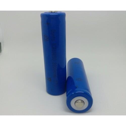 Dinto 2pcs Original ICR18650 Rechargeable Battery 2200mAh 3.7V Flashlight Batteries Lithium Li-ion for LED Torch Laserpen