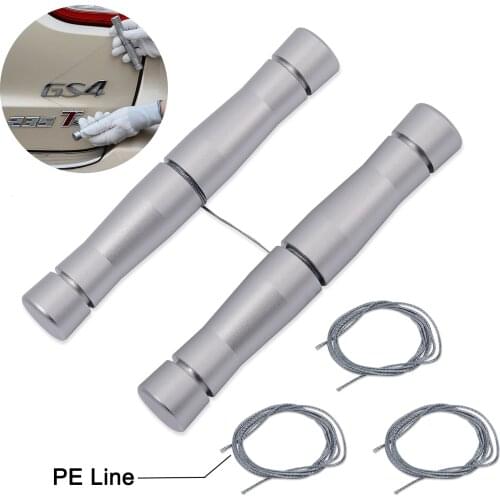 EHDIS Car Emblem Logo Removal Line Tool Kit Vehicle Label Window Glass Tint Vinyl Glue Sticker Remover Wrap Cleaning Tool Set