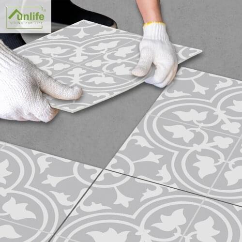 Funlife® 1.8mm Thick Light Grey Anti-Slip Ground Stickers Waterproof Self-Adhesive Bathroom Kitchen Home Decor Floor Stickers