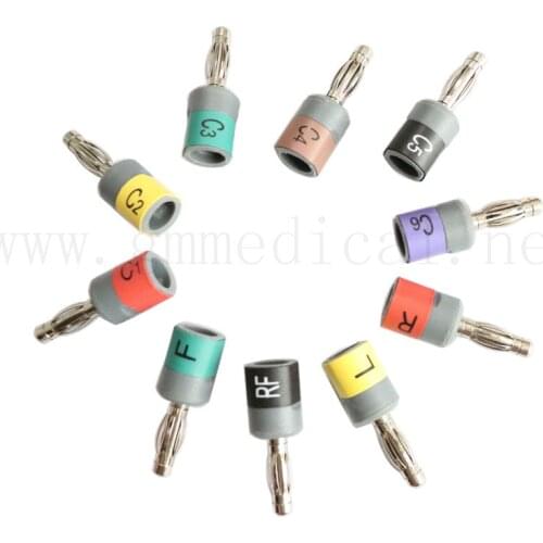 Connector sets, Banana 4.0mm , IEC, 10pcs/set