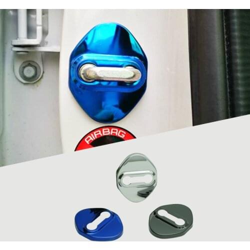 Kracng 4PCS Stainless steel door lock cover for Toyota SIENTA XP170 2015 2016 2017 2018