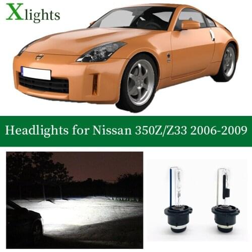 Xlights Bulb For 2006 2007 2008 2009 Nissan 350Z Z33 Kit Hid Xenon Lamp Headlight Lights Bulbs Auto Low High Beam 4300K 6000K