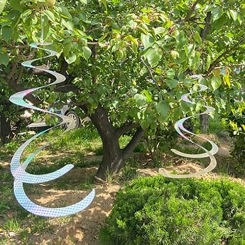 Scares Bird Ribbon Tapes Repellent Control Scare Device Laser Reflective Bird Drive Hanging Spiral Reflector Anti Bird Tape