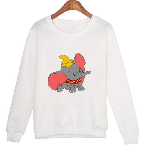Hot Sale Dumbo Print Women Sweatshirt Fashion O-Neck Female Clothes Streetwear Pullovers Hoodies Dropship Shirts Harajuku Shirt