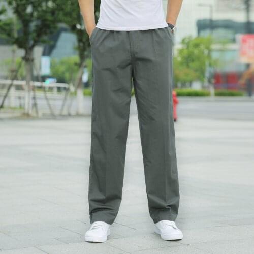 Mens Plus Size Loose Pants Men 2021 Spring Summer New Solid Color Joggers Trousers Street Wear Sports Pants Trousers For Men