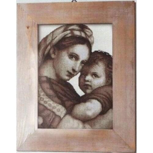 Nostalgic Mary Mother God Child Top Quality Embroidery Needlework 14CT Unprinted Art Cross Stitch Kits DIY Handmade Home Decor