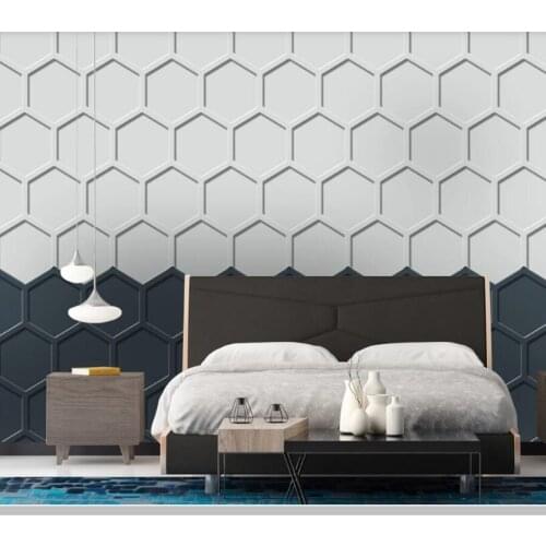 Papel de parede 3d solid geometric rhombus plaid loth pattern wallpaper,living room bedroom wall papers home decor