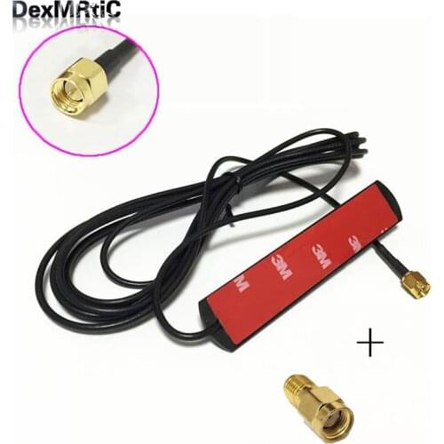 433Mhz patch Antenna 2.15DBi RG174 Cable 3M SMA Male connector + RP-SMA Male Switch SMA Female Straight adapter