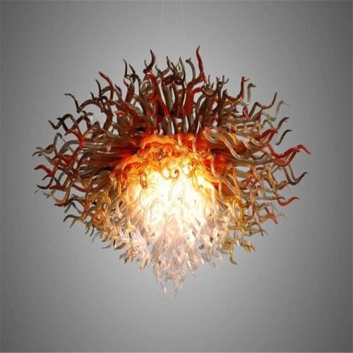 Sale Hand Blown Artistic Lamp Modern Murano Glass Indoor Flower Chandelier Lightings