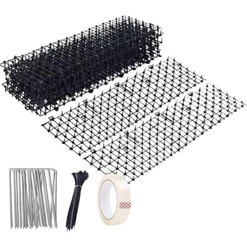 Garden Cat Scat Mats Anti-Cat Strips Keep Cat Away Safe Plastic Spike Stab Cat Pad Outdoor Garden Cat Dog Plastic Nails