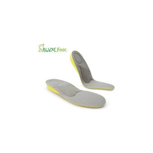 SAUDEFOOT PV Material Orthotic Shoe Insoles For Flat Feet Arch Sport Orthopedic Shoes Sole Insoles Running Breathable Shock A