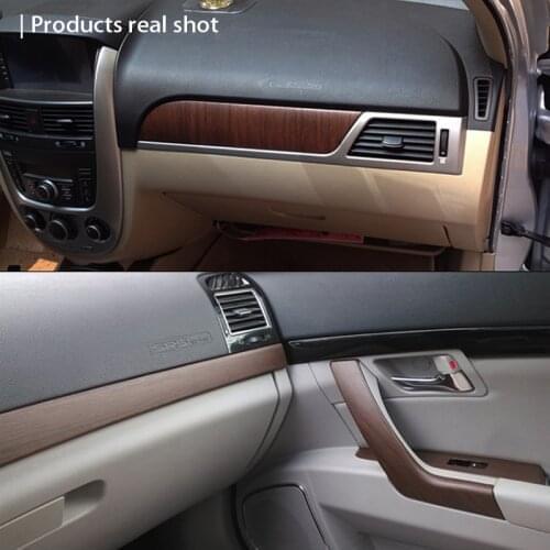 30*100cm DIY Car Styling Wood Stickers For BMW X5 E53 VW Golf 4 7 5 Tiguan Hyundai Creta Tucson Kia Rio Sportage R Accessories