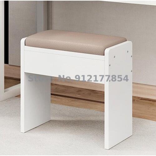 Makeup stool modern minimalist bedroom square stool bench creative dressing stool girl small stool fashion nail small chair