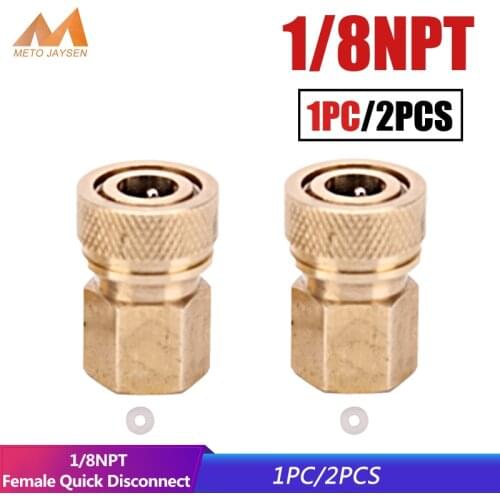 1/8NPT Female Male Quick Disconnect Coupling Connector 1/8BSPP Copper Paintball PCP 8mm M10x1 Fittings Socket