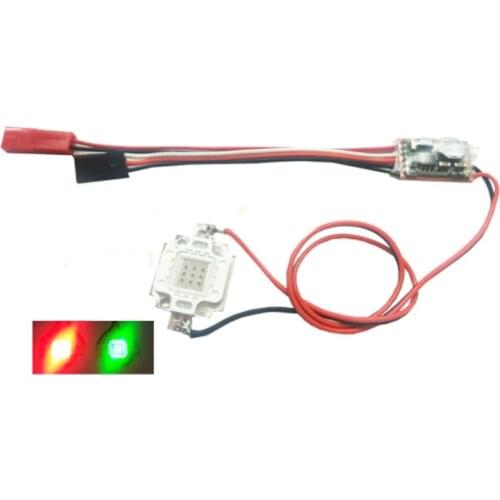 1PCS 2-6S Double Flash 10W Night Light Lamp Strobe Flashing LED Module 8-26V For RC Quadcopter Drone Rerpair Parts