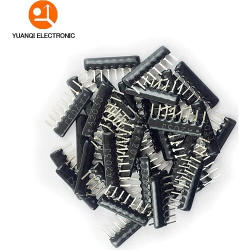 200pcs DIP exclusion Network Resistor array 8pin 47 100 220 300 330 470 510 1K 1.5K 2.2K 4.7K 6.8K 10K 20K 22K 33K 47K 100K ohm