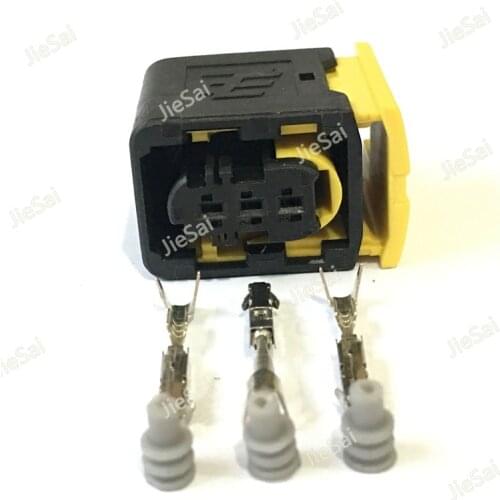 3 Pin Waterproof Female Plugs Auto Car Connector For Benz BMW 1-1418448-1 With Terminals