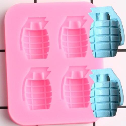 3D Craft Weapon Shape Silicone Mold Cupcake Topper Fondant Cake Decorating Tools Polymer Candy Clay Chocolate Gumpaste Moulds