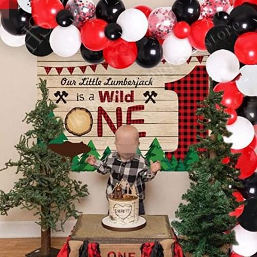 66pcs Red black white Balloon Garland Arch Kit red Confetti Balloon For Wedding Birthday baby shower Party Supplies