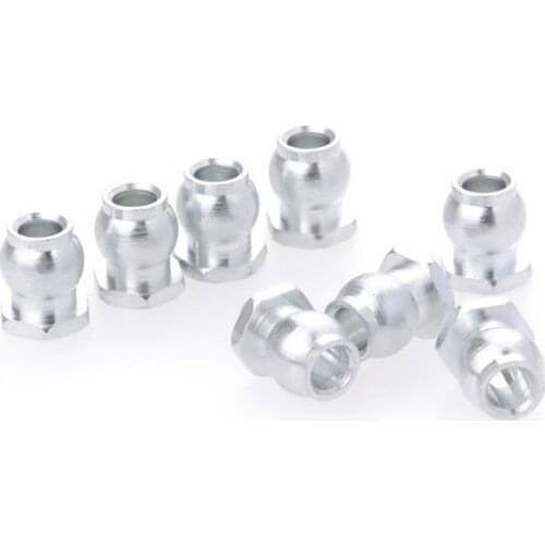 8Pcs Link Rod Metal Ball Bearing Ends Joint Bolt for 1/10 1/8 RC Crawler/Truck BX0D