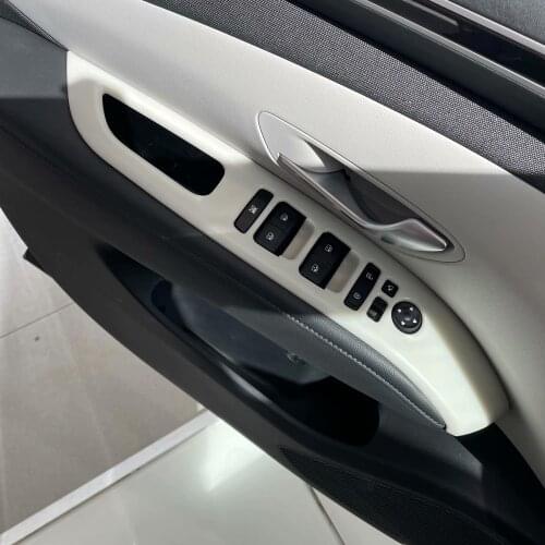 For Hyundai Tucson NX4 2021 2022 Accessories Inner door armrest Car Window Switch Adjust Panel Cover Trim modification sticker