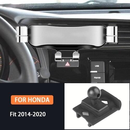 Car Mobile Phone Holder For Honda Fit 2014 2015 2016 2017 2018 2019 2020 Mounts GPS Stand Gravity Navigation Bracket Accessories