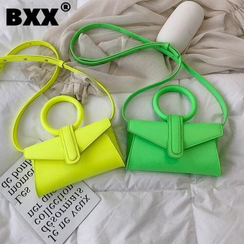 [BXX] Womens Single Shoulder Crossbody Bag All-match Flap 2021 Casual Laides Mini Portable Handbag Chic Chest Waist Bag HE951