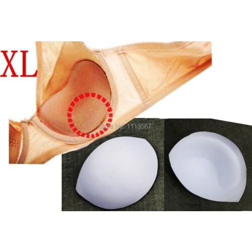 20Pairs White Sewing In Bra Cups Soft Thick Foam Size XL 18 x 15.3cm Pads For Bikini Insert Women Bra Accessories WB81