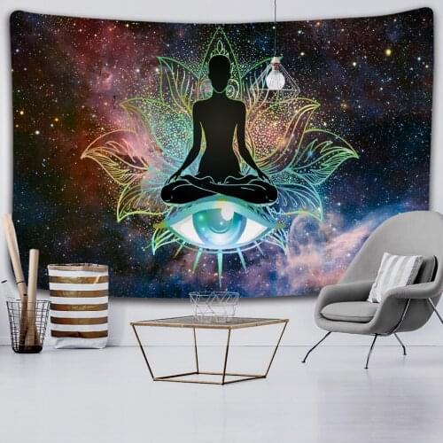 Indian Buddha meditation home art decorative tapestry background cloth Mandala wall hanging Bohemian decorative yoga mat