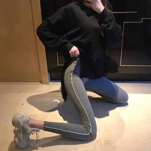 Mazefeng 2020 New Women Black Legging Autumn Ladies Push Up Slim Leggings High Waist Stretchy Soft Large Size Women Legging