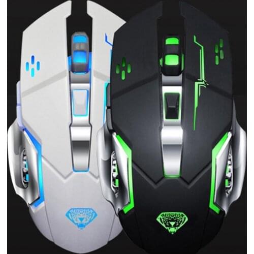 New Q3 Portable Wireless Smart ABS 2.4GHz 800/1200/1600/2400DPI Rechargeable Silent Laptop Computer Mouse Gaming Mouse