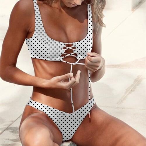 2020 New Style Europe And America Sexy Bikini Dotted Two-piece Swimsuits Bikini Swimwear /30