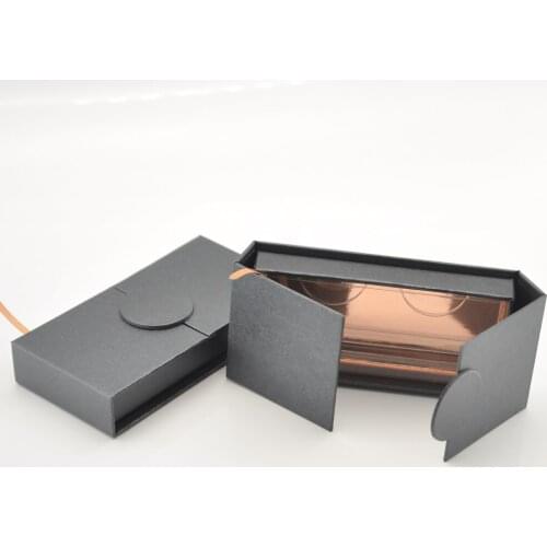 Wholesale Eyelashes Box Package Lash Boxes Package Custom Book style Black 25mm Mink Eyelashes Makeup Storage Case bulk Vendors