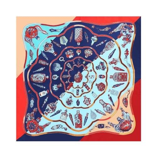 70*70cm New Fashion Silk Scarf Womens Decorative Small Neckerchief Bag Small Silk Scarf women