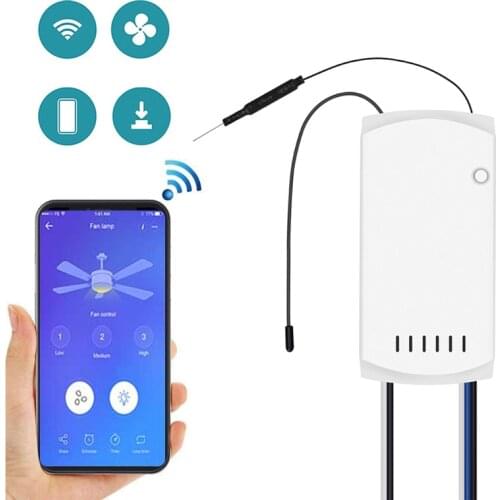 New SONOFF IFan03 Wi-Fi Ceiling Fan And Light Controller Support 433mhz RF Control By App Ewelink Google Home Alexa Compatible