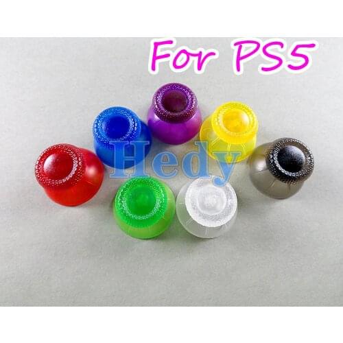 4PCS Transparent Clear 3D Analog Joystick Stick Module Mushroom Cap For Sony PS5 Playstation 5 Controller Thumbstick Cover