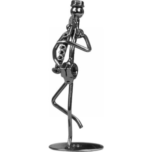 Retro Iron Art Home Decoration Doll Model Musician Decoration Musical Figurine Instrument Statues Ornament Crafts Ornamen C5G6