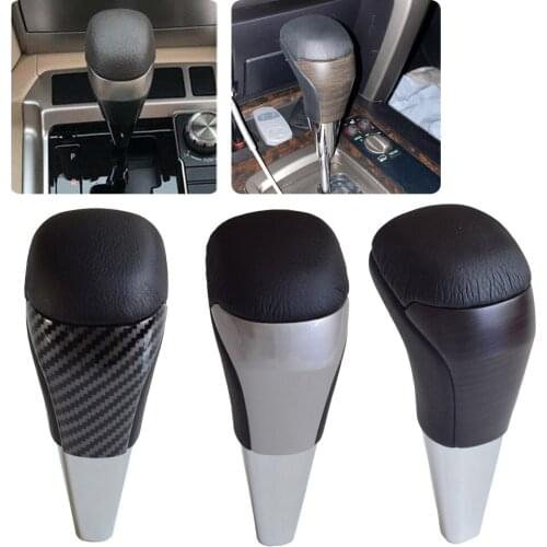 ABS & Leather Car Styling Gear Shift Stick Knob Lever HandBall for Toyota Land Cruiser 200 2016 2017 2018 2019 2020