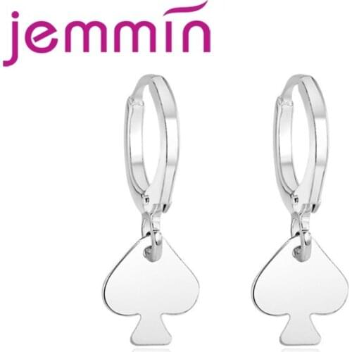 Minimalist High Quality Heart Design 925 Sterling Silver Earring With Sweet Woman Girls Best Trendy Anniversary Gift