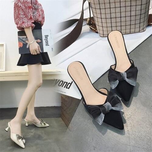 Outdoor Sandal High Square Heel Flip Flop chica mujer hot sale Ladies Brand Slipper Elegant Women Slides Shoes Women Summer