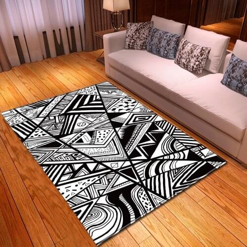 Modern Geometric Rug Bedroom Childrens Room Play Mat Rug Flannel Memory Foam Area Rug Living Room Rug living room carpet