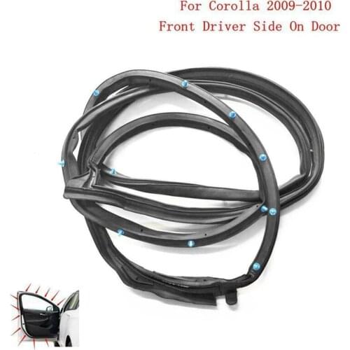 Door Seal Sealing Gasket Weather Strip Front Left for Toyota Corolla 2009-2010