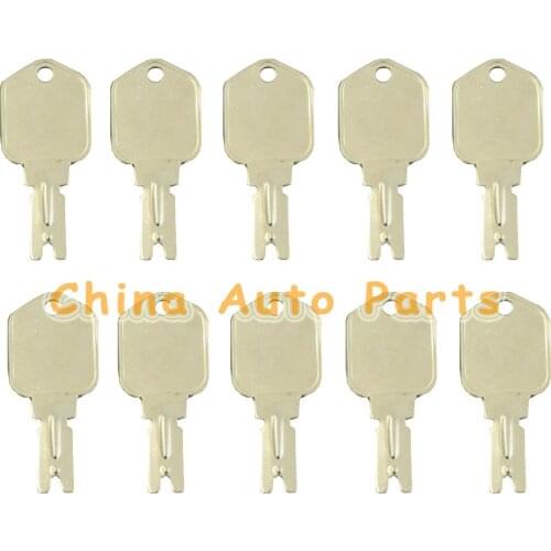 10 KEYS fits FORKLIFT CLARK YALE DAEWOO GRADALL JLG HYSTER CAT SKYTRAC POLAK 186304