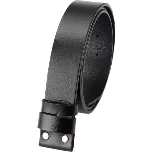 No buckle belt genuine leather Vintage belt for 4.0CM width buckle